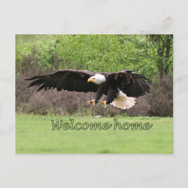 BegrüßungsZuhause Postkarte (Vorderseite)