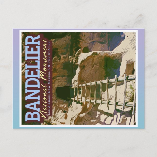 BEGÜNSTIGTES NATIONALES MONUMENT - NEUE MEXIKO-USA POSTKARTE (Vorderseite)