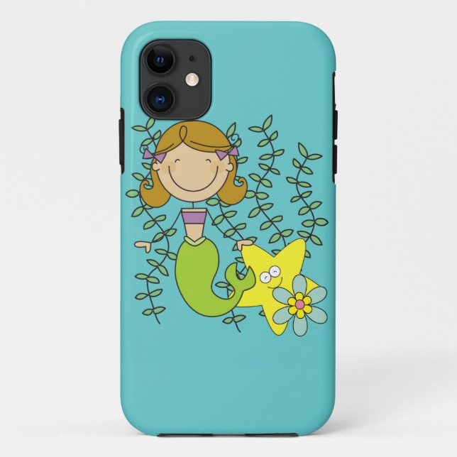 Behaarte Meerjungfrau Browns Case-Mate iPhone Hülle (Rückseite)