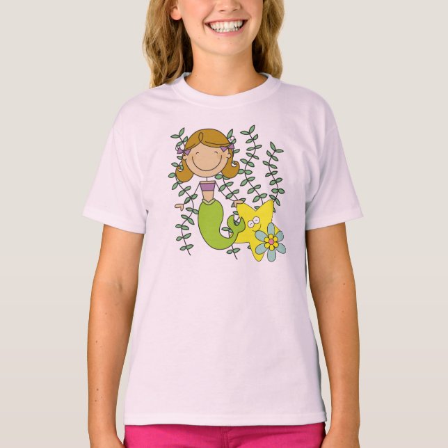 Behaarte Meerjungfrau Browns T-Shirt (Vorderseite)