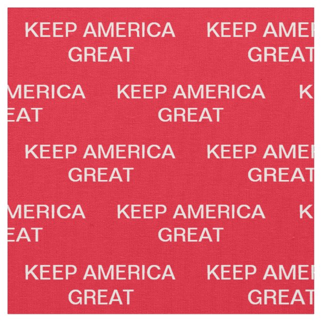 Behalt America Great Donald Trump Stoff (Nahaufnahme)