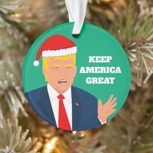 Behalt America Great Donald Trump Weihnachten Weih Ornament (Baum)