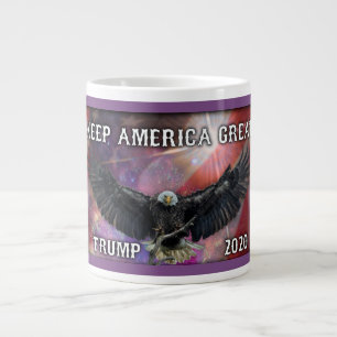 Behalt America Great - Trump 2020 Jumbo-Tasse