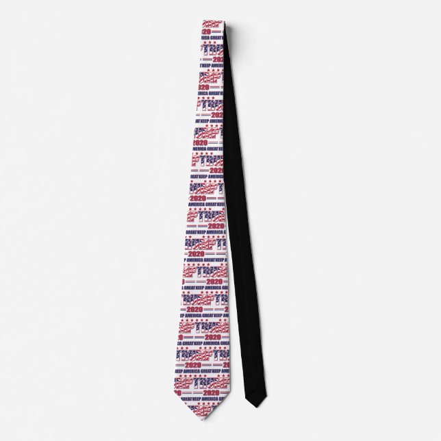 Behalt America Great Trump 2020 Krawatte (Vorderseite)