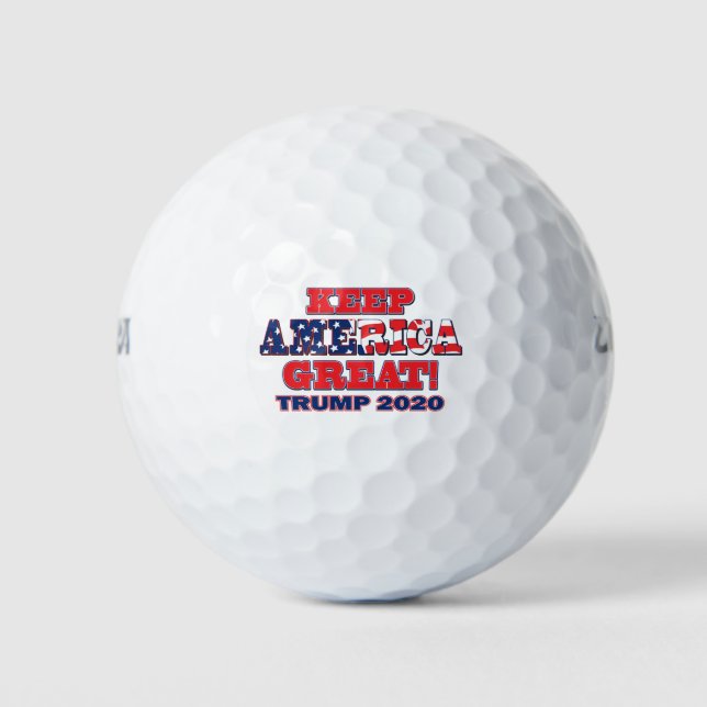 Behalt Amerika groß - Trump 2020 Golfball (Vorderseite)