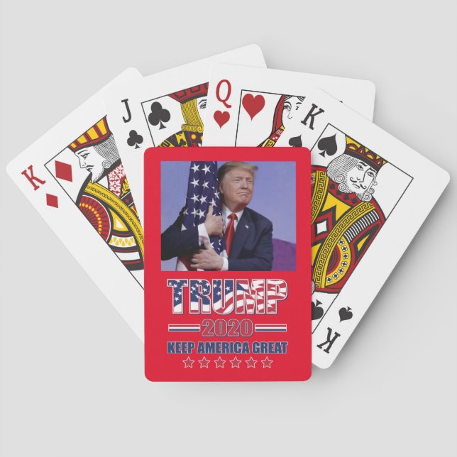 Behalt Amerika Großer Trump 2020 Spielkarten (Rückseite)