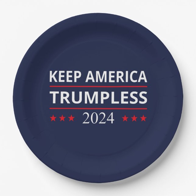 Behalt Amerika: Trumpless VII Pappteller (Vorderseite)