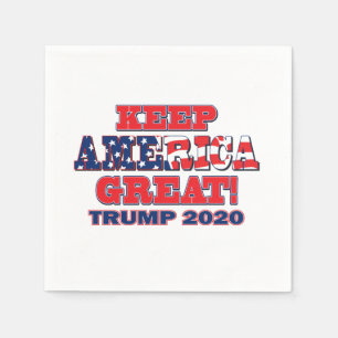 Behalt Amerika wieder groß Trump 2020 Serviette
