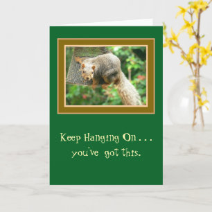 "Behalt, an/Dinge werden bald besser werden" Karte