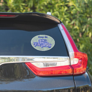 Behalt auf dem Oval-Aufkleber für LKW Aufkleber