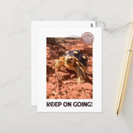 Behalt auf dem Weg zur Inspiration-Verkleidung der Postkarte