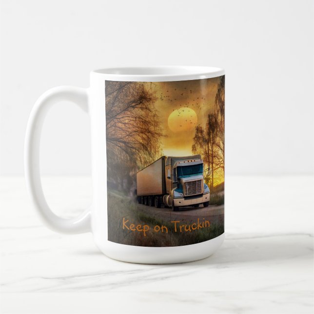 Behalt auf LKW Kaffeetasse (Links)