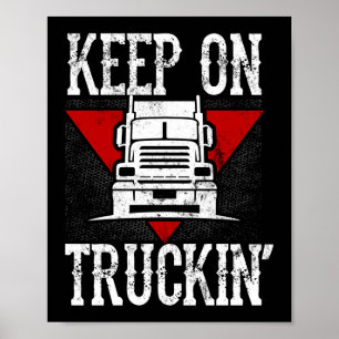 Behalt auf LKW-LKW-Fahrer Poster