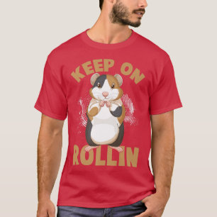 Behalt auf Rolling Niedlich Hamster Guinea Schwein T-Shirt
