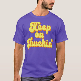 Behalt auf Truckin 1970er Jahre Gelbes Vintages Re T-Shirt