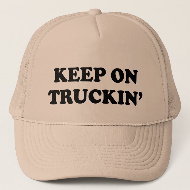 BEHALT AUF TRUCKIN" TRUCKERKAPPE (Vorderseite)