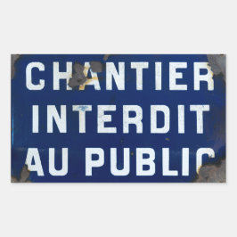 Behalt aus! rechteckiger aufkleber