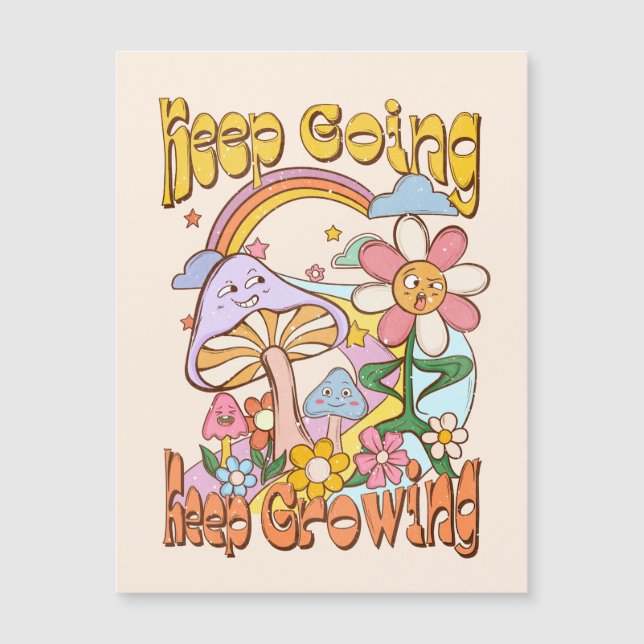 Behalt Behalte wachsen Magnetkarte (Vorderseite)