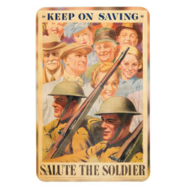 Behalt beim Rett. Neudruck des britischen Kriegspo Magnet