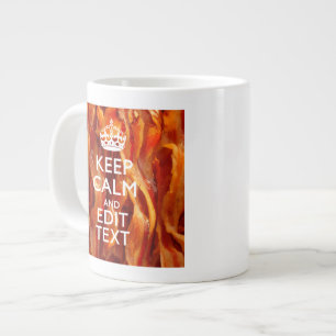 Behalt Beruhigen des Textes auf Größe von Bacon Jumbo-Tasse