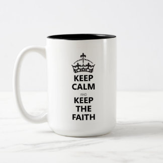 Behalt Beruhigung und Behalt der Glaubensstiftung Zweifarbige Tasse