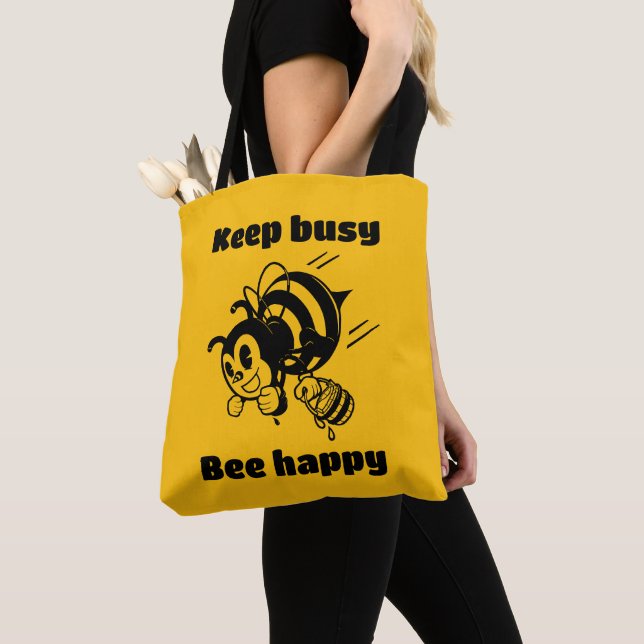 Behalt beschäftigt sein glücklich Besetze Motivier Tasche (Von Nahem)