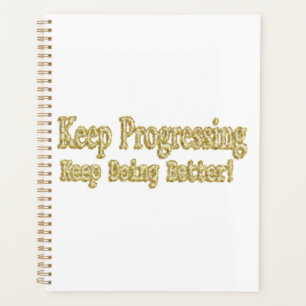 "Behalt, besser zu werden!" Niedliches Design. Jet Planer