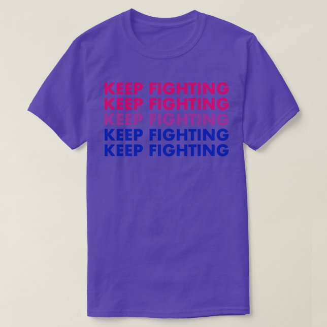 Behalt Bi Pride-Kampf T-Shirt (Design vorne)