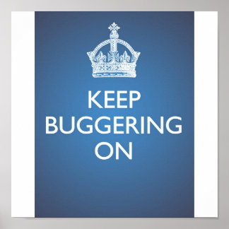 Behalt Bugschwattern On - Sky Blue Poster