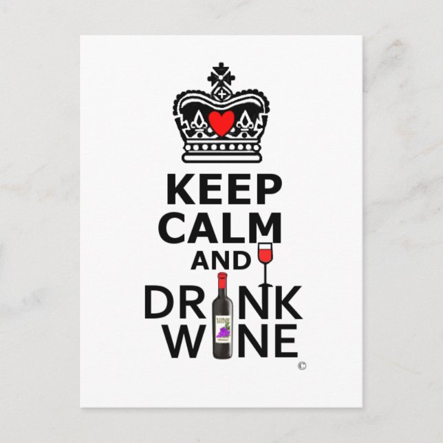 Behalt Cakm and Drink Postkarte (Vorderseite)