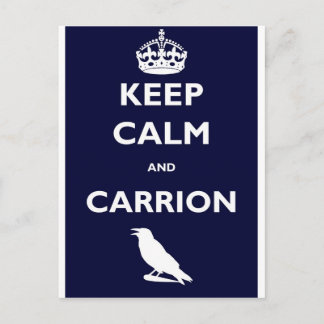 BEHALT-CALM-AND-CARRION POSTKARTE