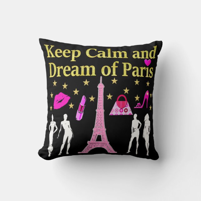 BEHALT CALM AND DREAM OF PARIS KISSEN (Vorderseite)