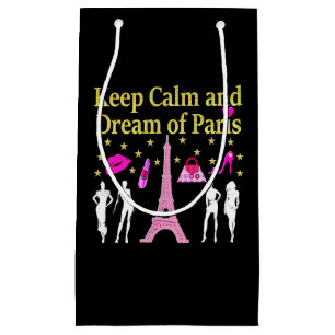 BEHALT CALM AND DREAM OF PARIS KLEINE GESCHENKTÜTE