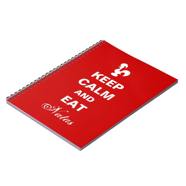 Behalt Calm and Eat Natas Notebook Notizblock (Linke Seite)