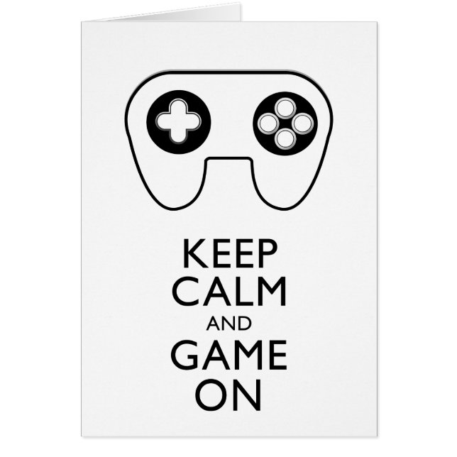 BEHALT CALM AND GAME ON - Game Pad (Vorne)