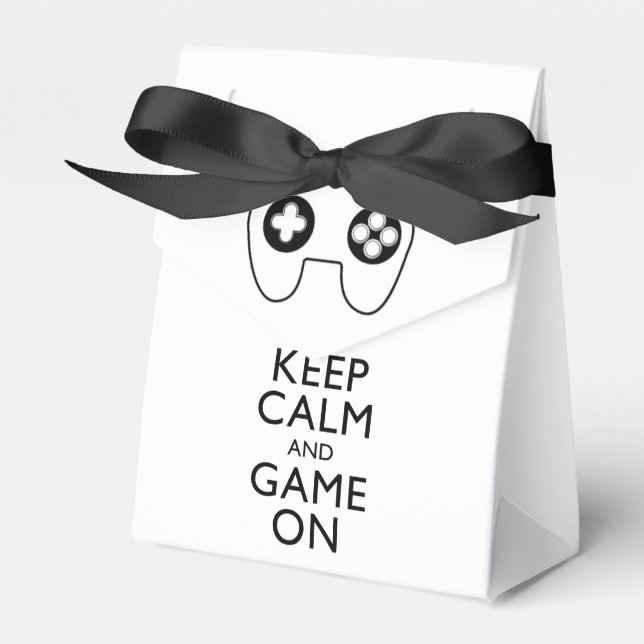 BEHALT CALM AND GAME ON - Game Pad Geschenkschachtel (Vorderseite)