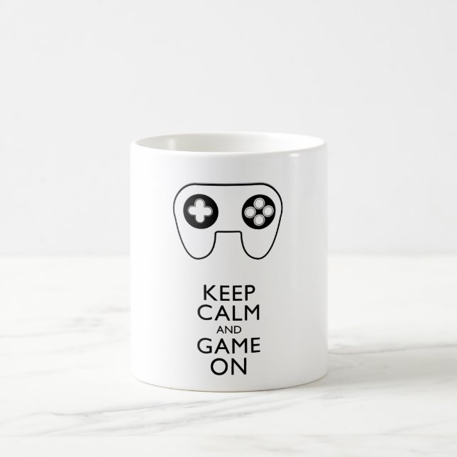 BEHALT CALM AND GAME ON - Game Pad Kaffeetasse (Mittel)