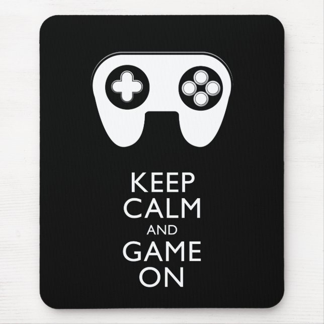 BEHALT CALM AND GAME ON - Game Pad Mousepad (Vorne)