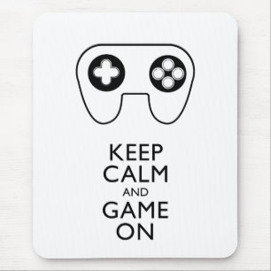 BEHALT CALM AND GAME ON - Game Pad Mousepad
