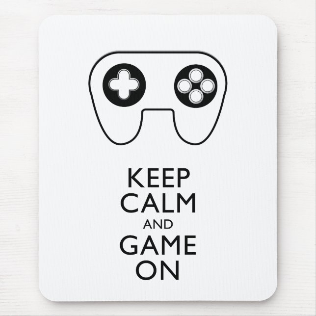 BEHALT CALM AND GAME ON - Game Pad Mousepad (Vorne)