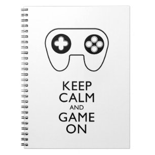 BEHALT CALM AND GAME ON - Game Pad Notizblock