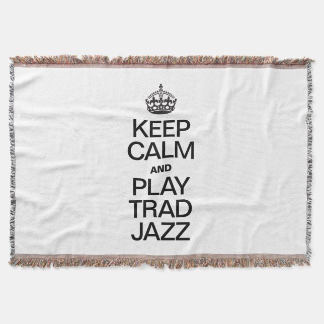 BEHALT CALM AND PLAY TRAD JAZZ DECKE (Vorderseite)