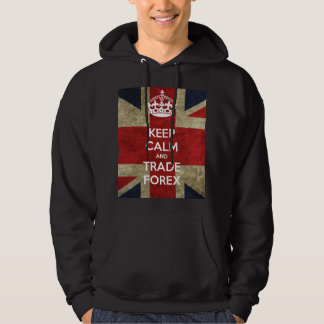 Behalt Calm and Trade Forex dunkle Hoodie