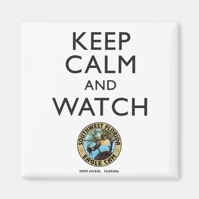 Behalt Calm & beobachten Sie die Adlerflorida im S Magnet (Vorne)