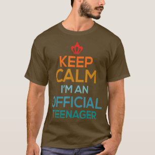 Behalt Calm Birthday Offizielle nager 13. Funny Gi T-Shirt