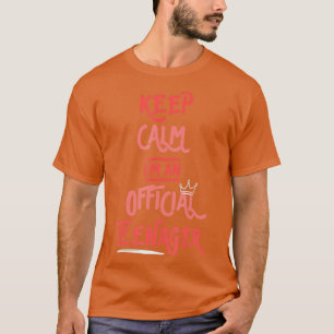 Behalt Calm Birthday Offizielle nager 13. Funny Gi T-Shirt