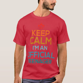Behalt Calm Birthday Offizielle nager 13. Funny Gi T-Shirt