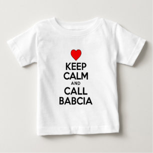 Behalt Calm Call Babcia Baby T-shirt