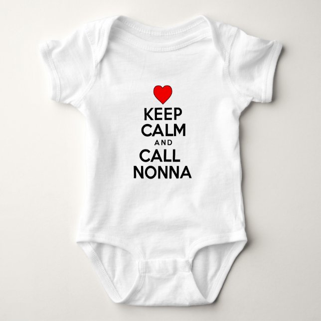 Behalt Calm Call Nonna Baby Strampler (Vorderseite)