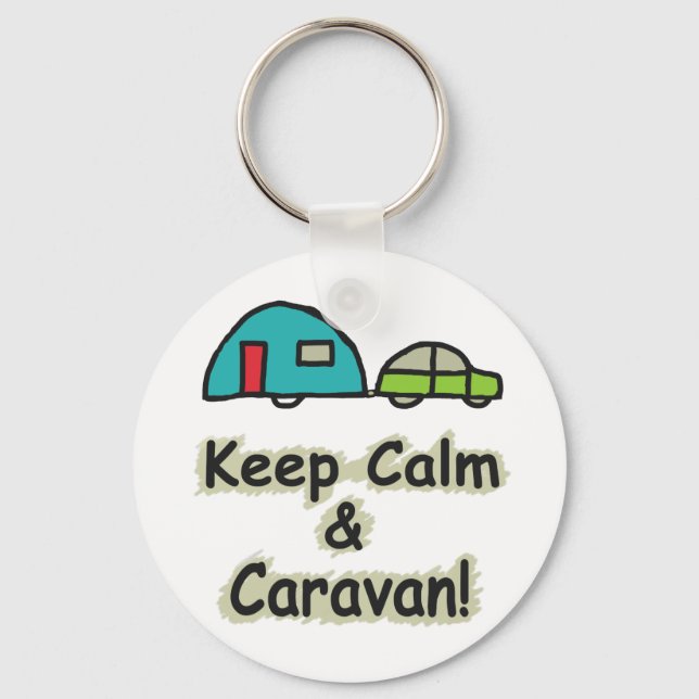 Behalt Calm Caravan Schlüsselanhänger (Vorderseite)